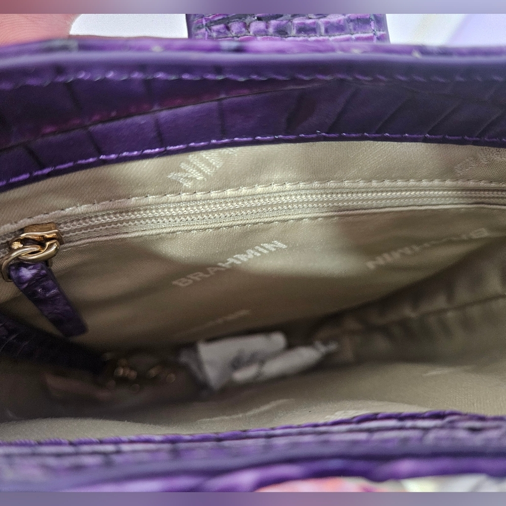 BRAHMIN - MARLEY Ultraviolet Ombre Melbourne Crossbody - NWT - Picture 4 of 6